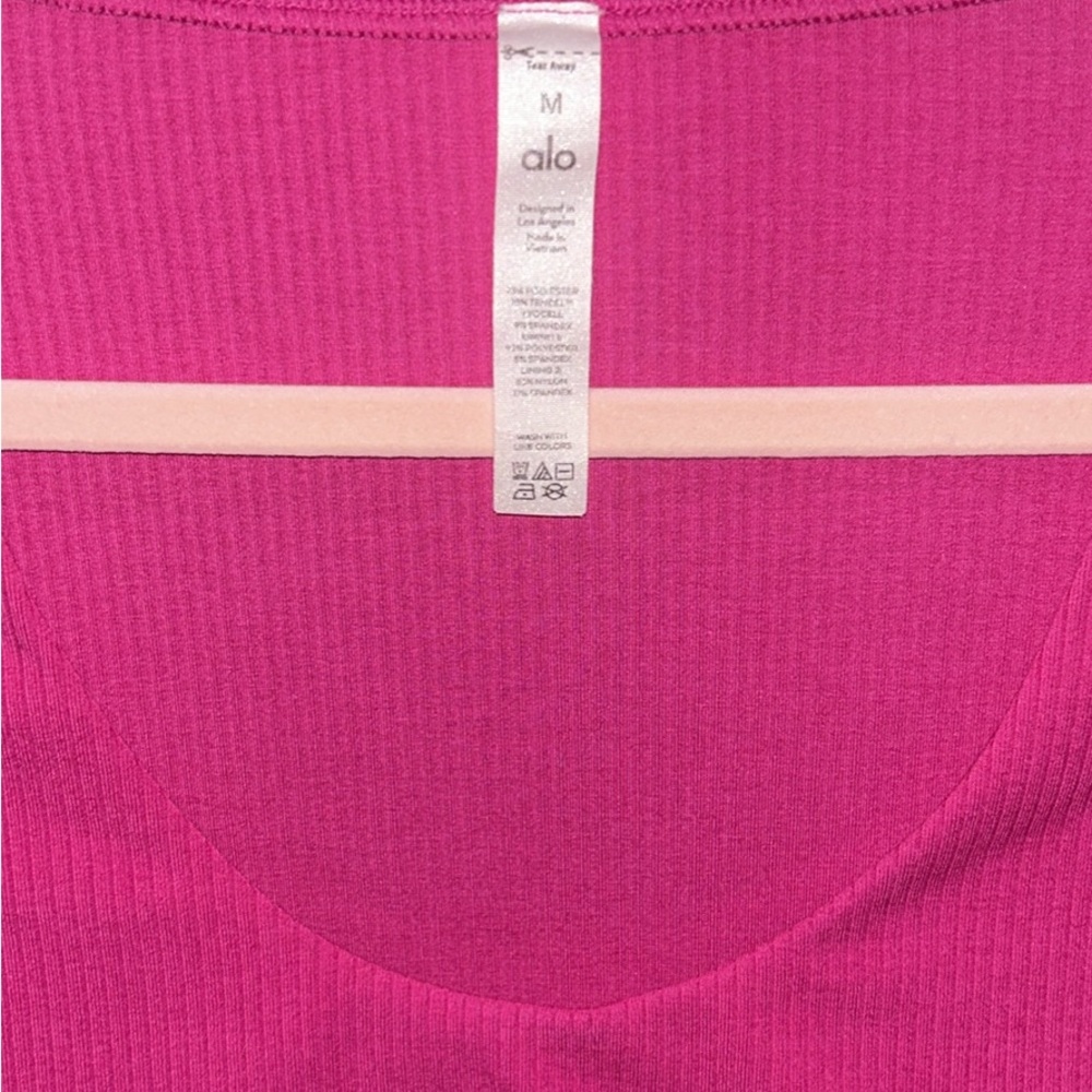 ALO Yoga Pink Crop Top